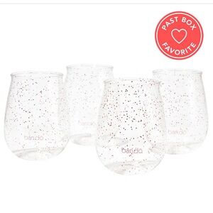 Ban.do Stemless Acrylic Wine Glass Set, NIB